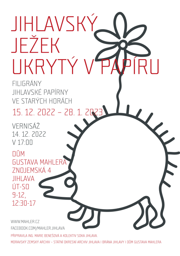Jihlavský ježek ukrytý v papíru (foto 1)