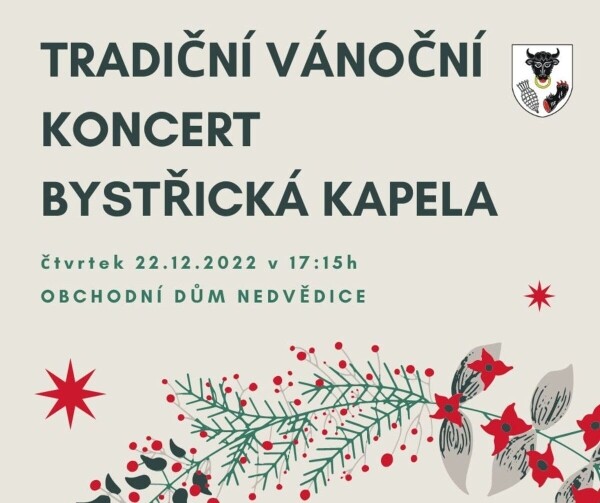 Tradiční vánoční koncert Bystřická kapela (foto 1)