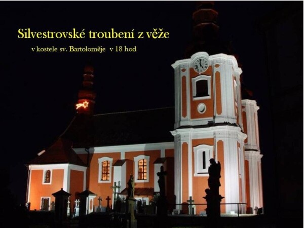 Silvestrovské troubení z věže (foto 1)