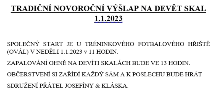 Novoroční výšlap na Devět skal (foto 1)