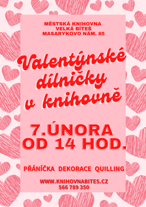 Valentýnské dílničky v knihovně (foto 1)