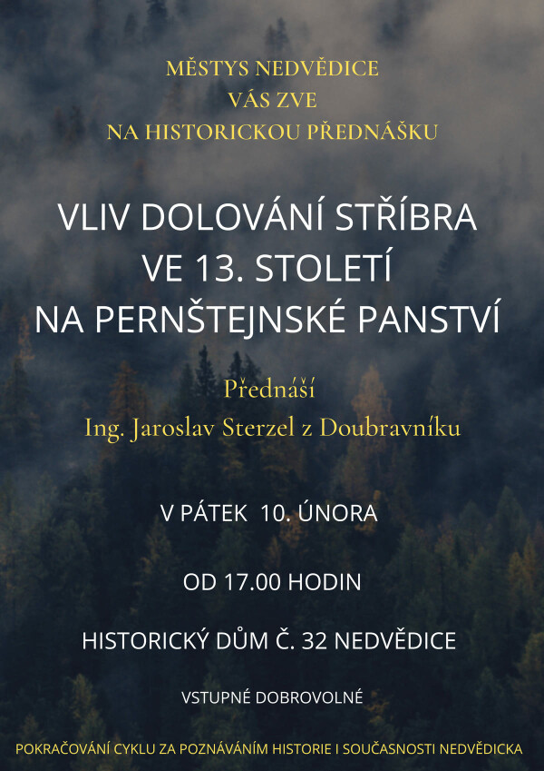 VLIV DOLOVÁNÍ STŘÍBRA VE 13. STOLETÍ NA PERNŠTEJNSKÉ PANSTVÍ (foto 1)