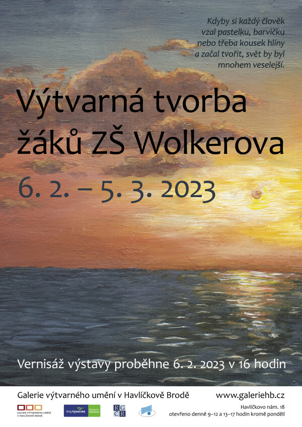 Zahájení výstavy dětských prací ZŠ Wolkerova v Havlíčkově Brodě (foto 1)