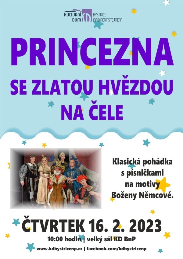 Princezna se zlatou hvězdou na čele - pohádka (foto 1)