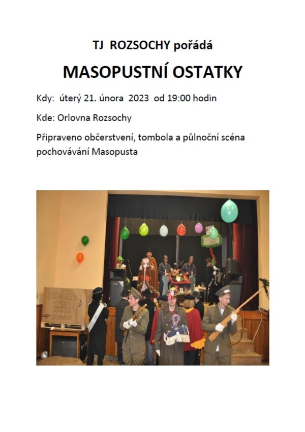 Masopustní ostatky (foto 1)