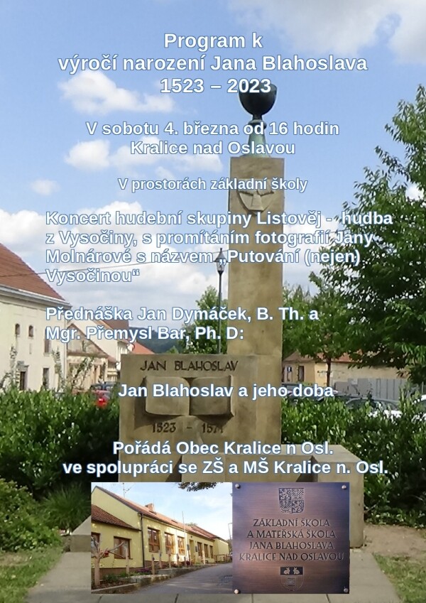 Výročí narození Jana Blahoslava (foto 1)