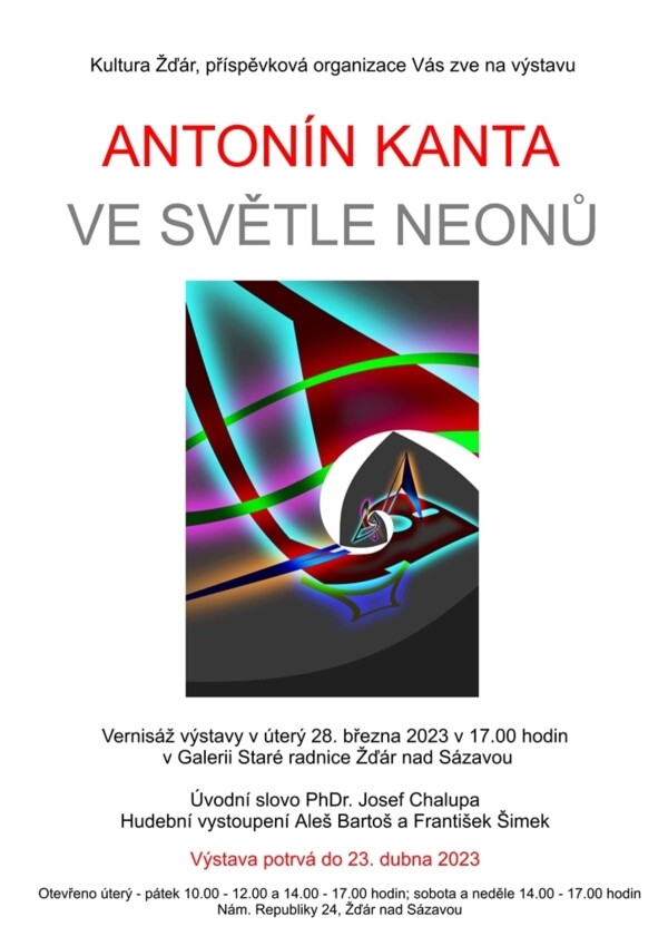 Antonín Kanta ve světle neonů (foto 1)