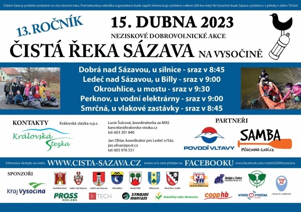 Čistá řeka Sázava (foto 1)