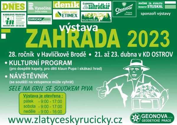Výstava ZAHRADA 2023 v Havlíčkově Brodě – 29. ročník (foto 1)