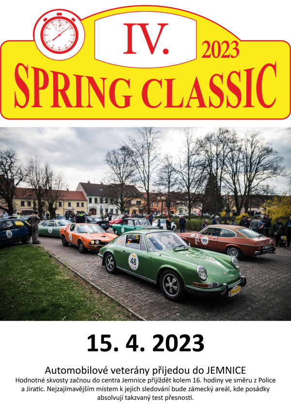 Spring Classic 2023 - automobilové veterány v Jemnici (foto 1)