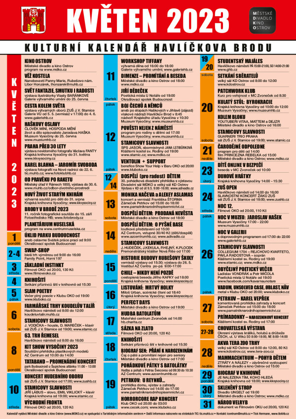 Kulturní kalednář květen 2023 (foto 1)