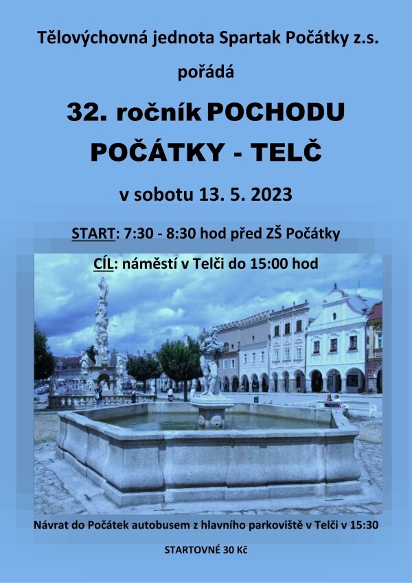 Pochod Počátky - Telč (foto 1)