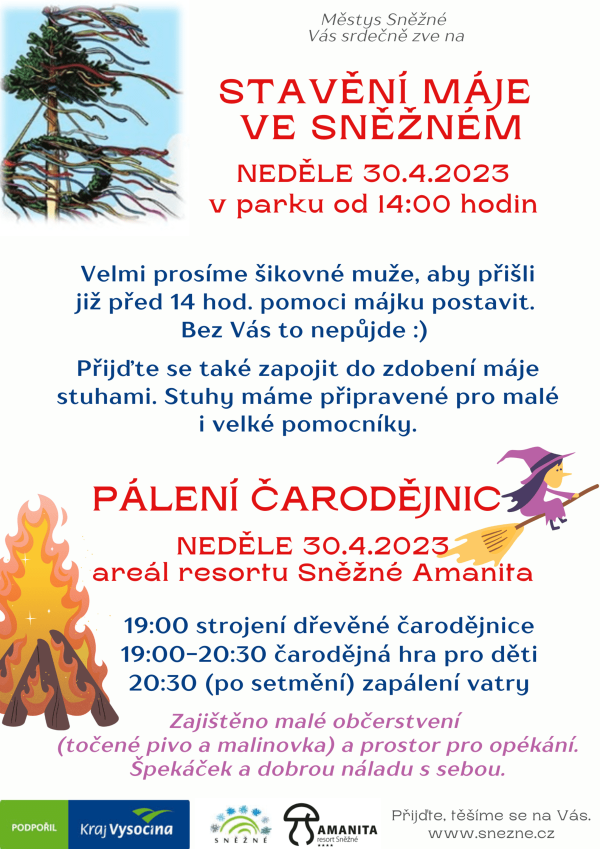 Stavění máje a pálení čarodějnic (foto 1)