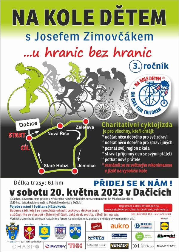 Na kole dětem u hranic bez hranic s Josefem Zimovčákem (foto 1)