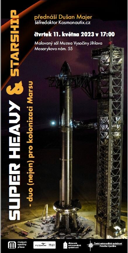 Přednáška: Super Heavy a Starship – duo (nejen) pro kolonizaci Marsu (foto 1)