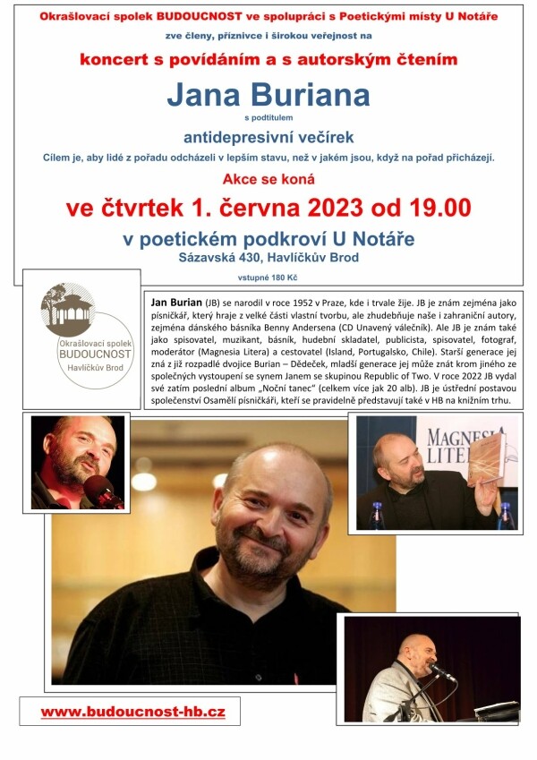 koncert písničkáře Jana Buriana (foto 1)