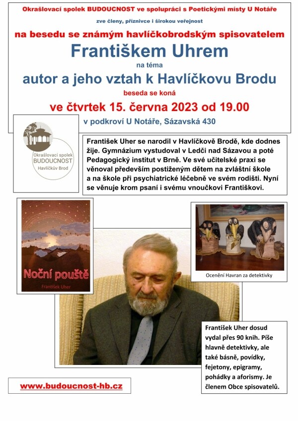 beseda se spisovatelem Františkem Uhrem (foto 1)