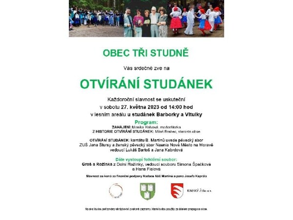 Otvírání studánek ve Třech Studních (foto 1)
