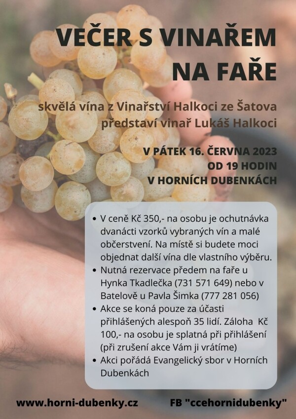 Večer s vinařem na faře (foto 1)