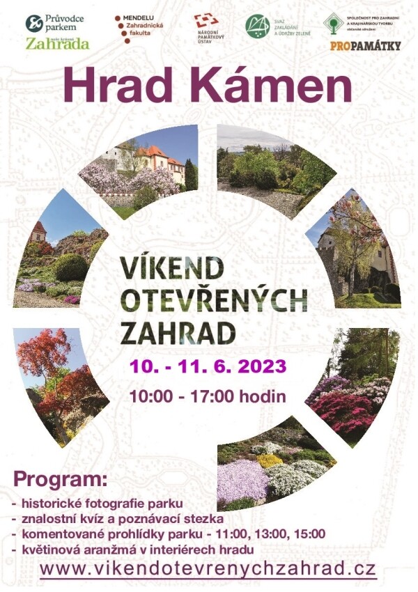 Víkend otevřených zahrad na hradě Kámen (foto 1)