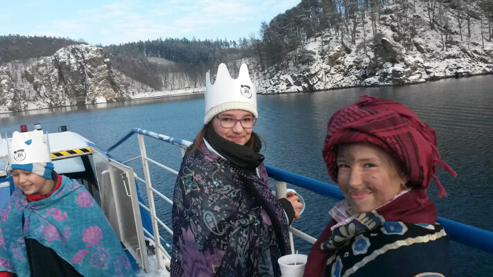 Tříkrálová plavba na Dalešické přehradě (foto 1)