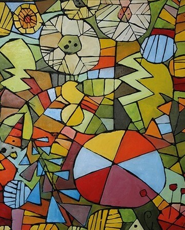 Výstava: Tomáš Záborec - Dřevomalby (foto 1)