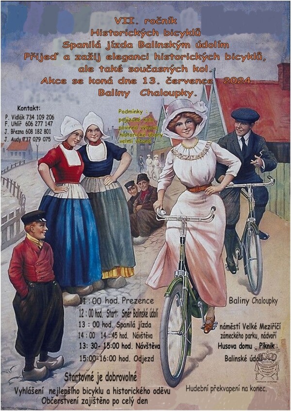 VII. ročník Spanilé jízdy historických bicyklů Balinským údolím (foto 1)