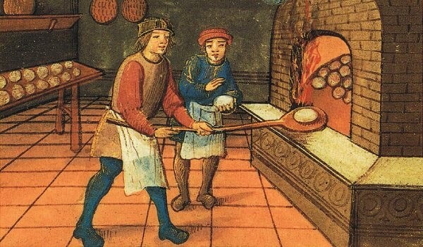 Pečení chleba v historické peci (foto 1)