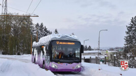 Vánoční trolejbus v Jihlavě (foto 2)