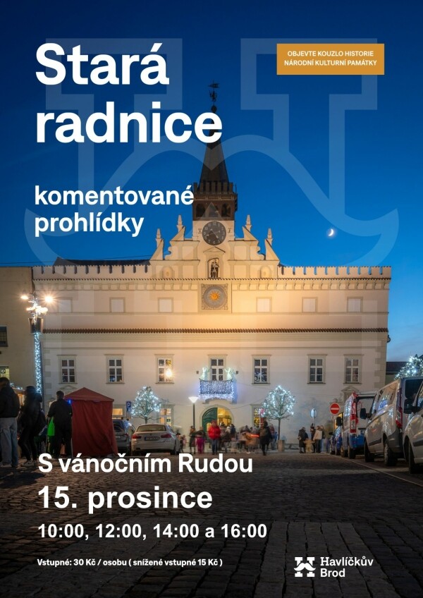 Komentované prohlídky Staré radnice s vánočním Rudou (foto 1)