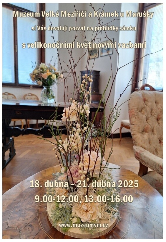 Velikonoční květinová vazba na zámku (foto 1)