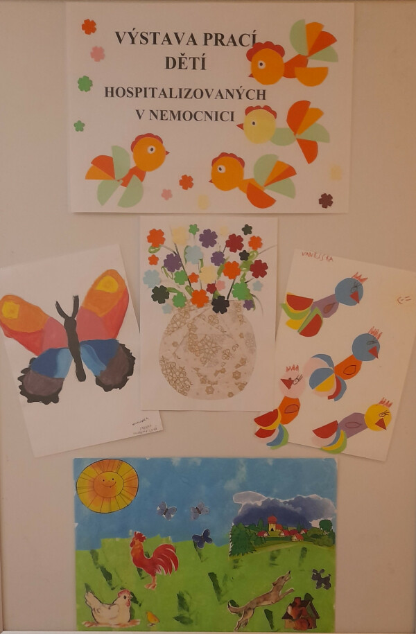 Výstava prací dětí hospitalizovaných v nemocnici (foto 1)