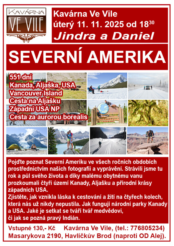 551 DNÍ V SEVERNÍ AMERICE - cestovatelská beseda (foto 1)