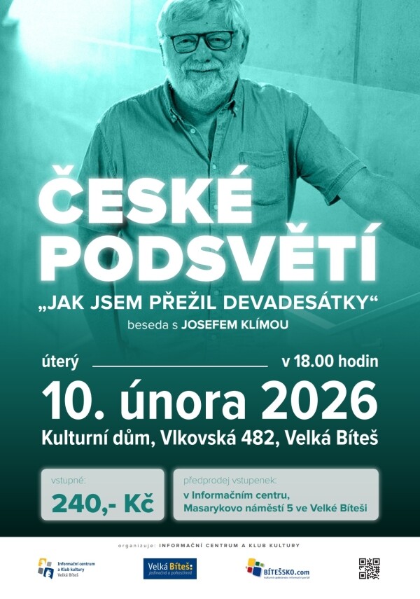 ČESKÉ PODSVĚTÍ. Jak jsem přežil devadesátky - beseda s Josefem Klímou (foto 1)