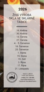 Letní živá výroba skla ve sklárně Tasice (foto 2)